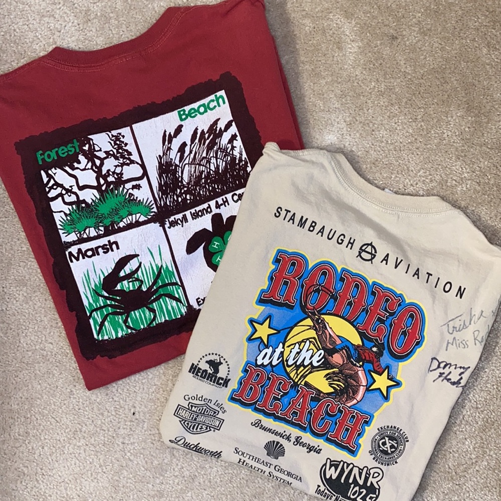 2 PC BUNDLE: Coastal Georgia Graphic Tee Shirts